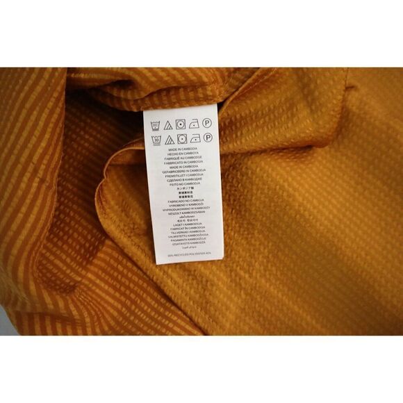 Michael Kors WF2819T4LW Women Sz 2X Marigold Blouson Sleeve Satin Flounce Dress - Picture 5 of 11